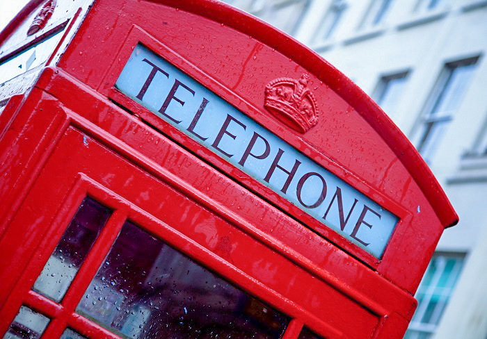 cabina telefonica inglese